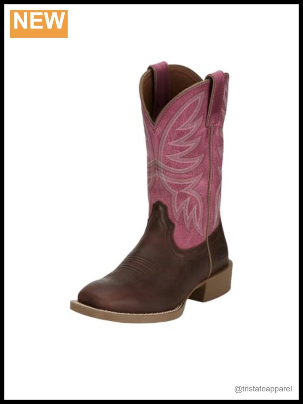 Water Buffalo Cowgirl Boots Square Toe Pull-On Mid-Calf Equestrian Style